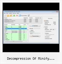 Encode Javascript File decompression of minify javascript online tool