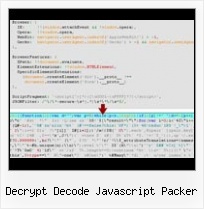 Json Obfuscate decrypt decode javascript packer
