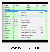 Javascript Encrypt Ascii2hex decrypt p a c k e r