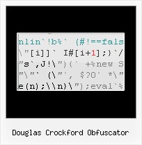 Javascript Compress String douglas crockford obfuscator