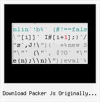 Javascript Compression Library download packer js originally written by david mcnab