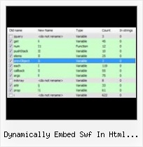 Javascript Obfuscate Form dynamically embed swf in html from querystring