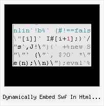 Javascript Compression Strip Comment Php dynamically embed swf in html from querystring
