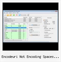How To Call Javascript Compress And Base64 Encode encodeuri not encoding spaces javascript