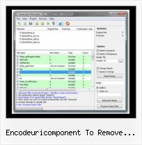 Jsmin Java encodeuricomponent to remove spaces