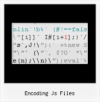 Compress Json encoding js files