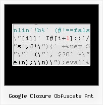 Obfuscate Json Data google closure obfuscate ant