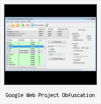 Jsmin Yuicompressor google web project obfuscation