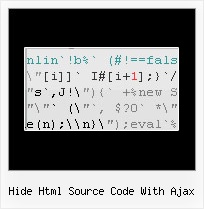 Ruby Yui Compressor Jquery hide html source code with ajax