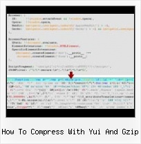 Jquery Encoder Decoder how to compress with yui and gzip