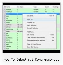 Compress Querystring Javascript how to debug yui compressor javascript