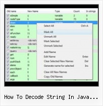 Javascript Perl Compressor how to decode string in java escape by javascript