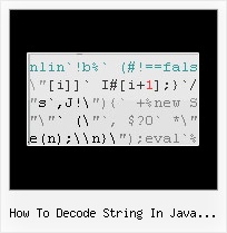 Javascript Packer Decode how to decode string in java escape by javascript