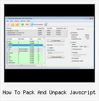 Yui Encode Entity how to pack and unpack javscript