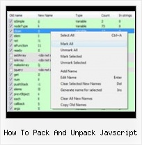 Email Url Compression how to pack and unpack javscript