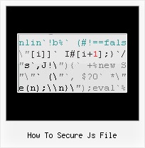 Encode Javascript File how to secure js file