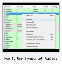 How To Pack And Unpack Javscript how to use javascript applets