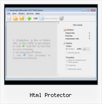 Compress Js Files Command Line html protector