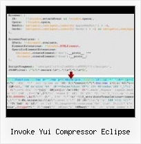 Widget Obfuscate invoke yui compressor eclipse