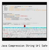 Compress Json Code java compression string url safe