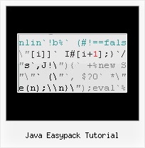 Jscript Unreadable java easypack tutorial