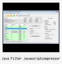 Java Script Code To Pack Javascript java filter javascriptcompressor