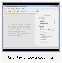 Javascript Escape Compressor java jar yuicompressor jar