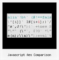 Javascript Obfuscate Email javascript aes comparison