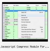 Javascript Obfuscator javascript compress module for asp net