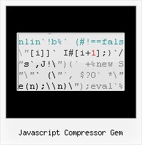 Easy Javascript Compression And Decompression javascript compressor gem
