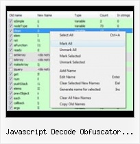 Javascript Obfuscation In Servlet Filter javascript decode obfuscator online
