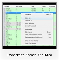 Packer Decode javascript encode entities