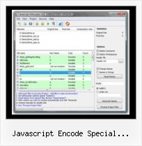 Jquery Encrypter javascript encode special characters