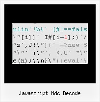 Javascript Url Encode Decode javascript mdc decode