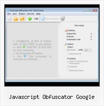 Aptana Yui Compress Output File javascript obfuscator google