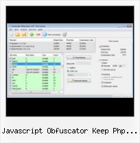 Javascript Encoding javascript obfuscator keep php variables