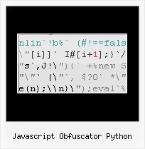 Javascript Encoding Decoding Online javascript obfuscator python
