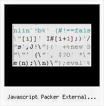 Javascript Encode Double Quote javascript packer external variables