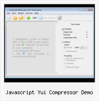 Richfaces Javascript Compress javascript yui compressor demo