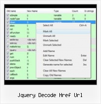 Yui Javascript Online Comparison jquery decode href url