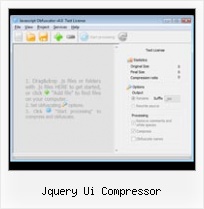 Javascript String Compression jquery ui compressor