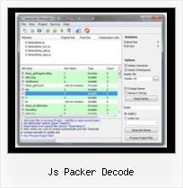 Megaupload Javascript Navigation js packer decode