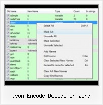 Php Yuicompressor json encode decode in zend