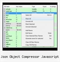 Jawr Maven json object compressor javascript