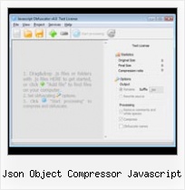 Unpack Java Script json object compressor javascript