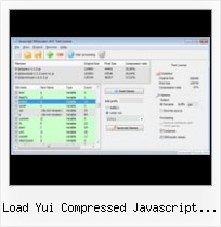 Javascript Encodexml load yui compressed javascript files test