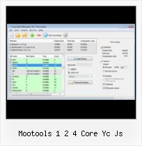 Javascript Compression mootools 1 2 4 core yc js