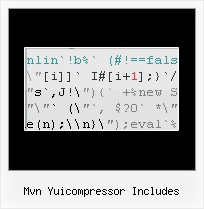 Encrypt Javascript mvn yuicompressor includes