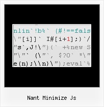 Jsmin Javascript Minify nant minimize js