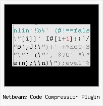 Javascript Obfuscate Unicode netbeans code compression plugin